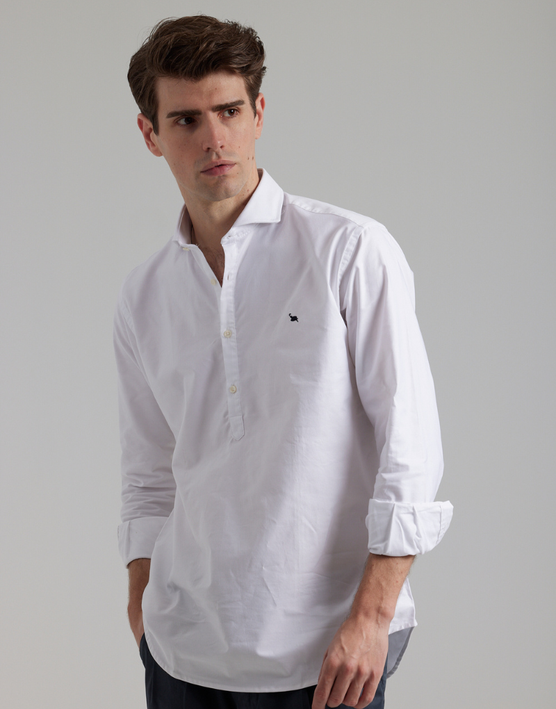 Camisa blanca lisa shop