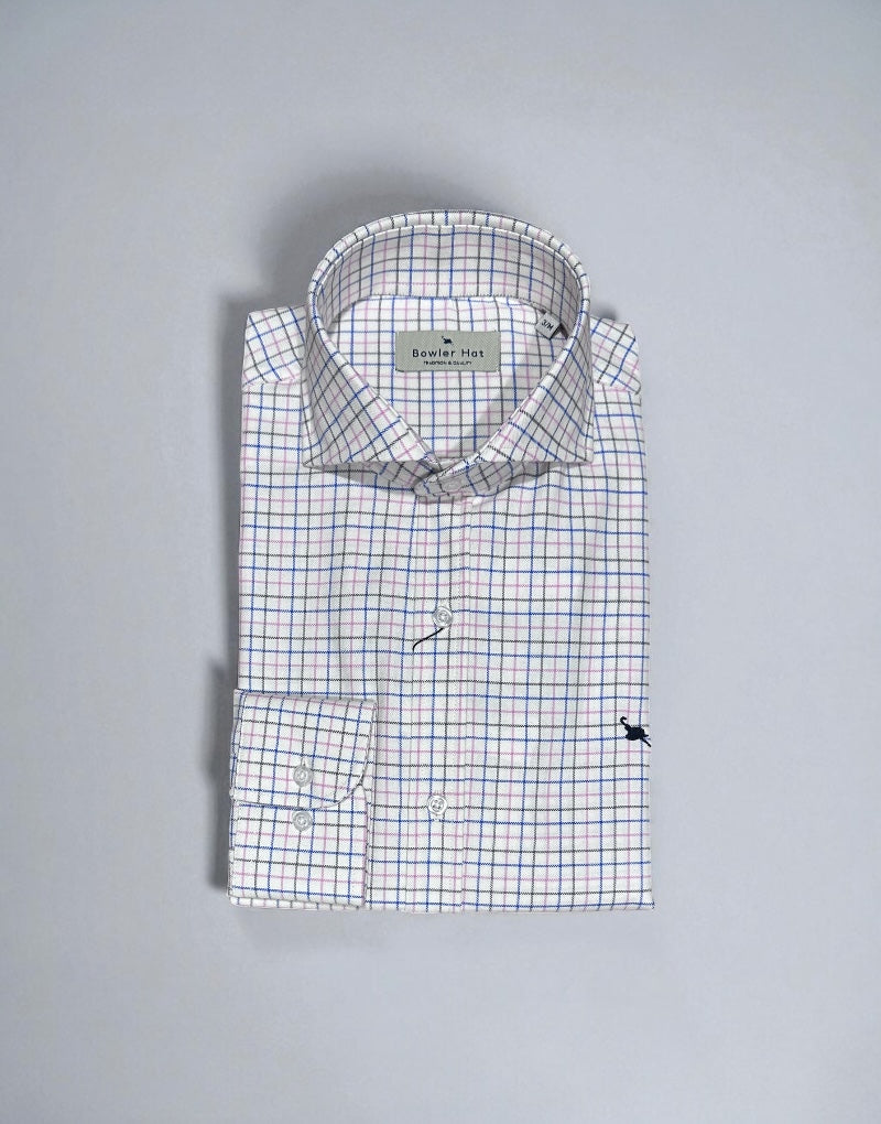 Camisa Italia mini cuadros harrys rosa