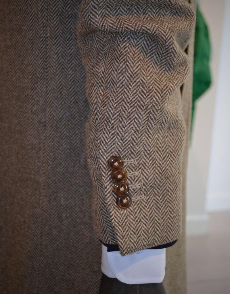 Abrigo corto espigas Tostado