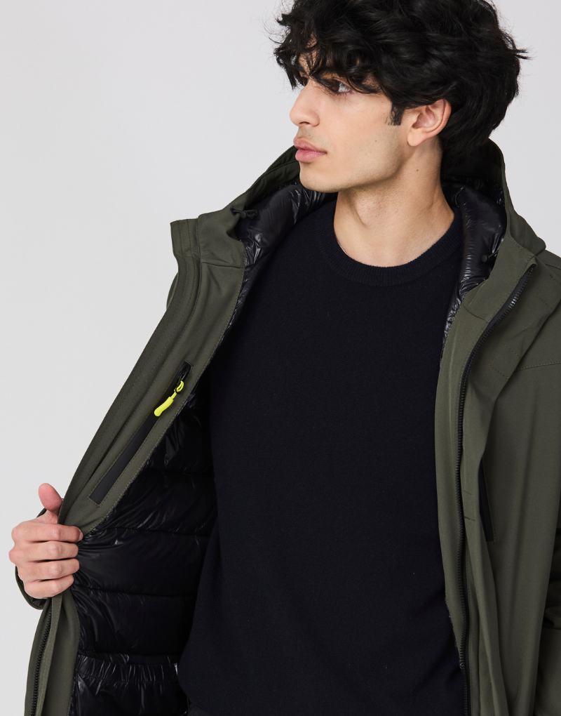Chaqueta Softshell Aislante yuki khaki