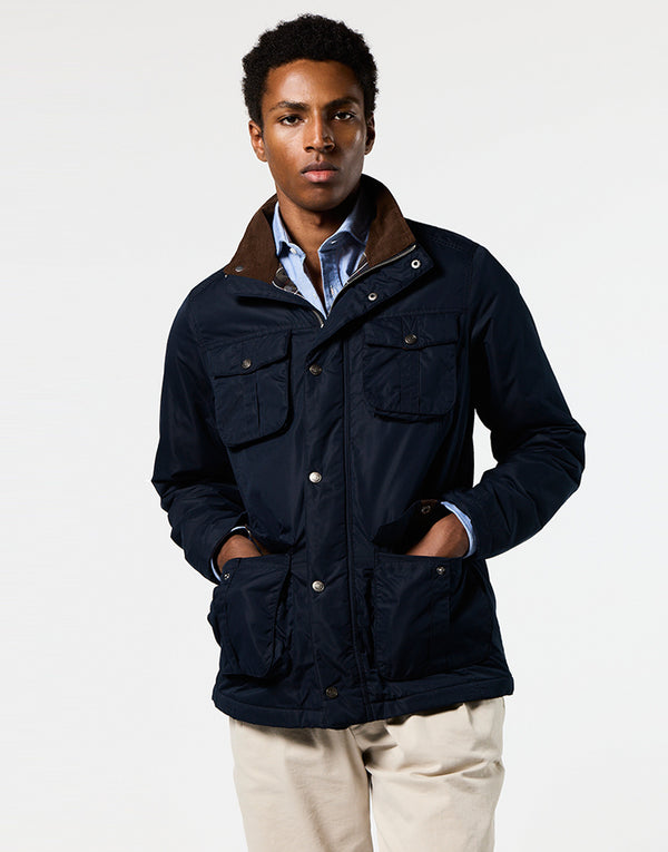 Parka acolchada field azul marino