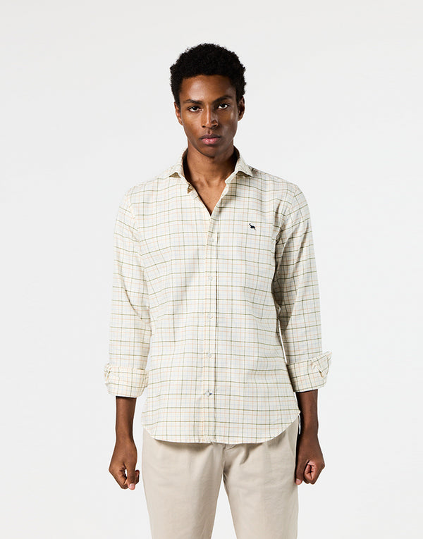 Camisa Italia cuadros harrys camel