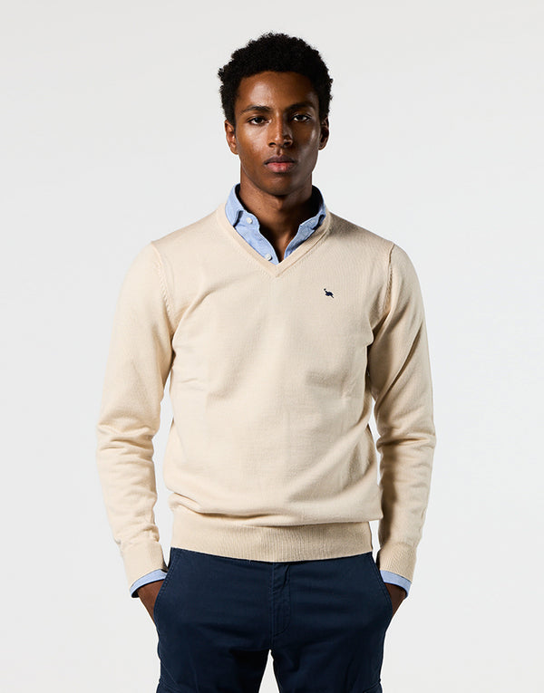 Jersey merino blend pico beige