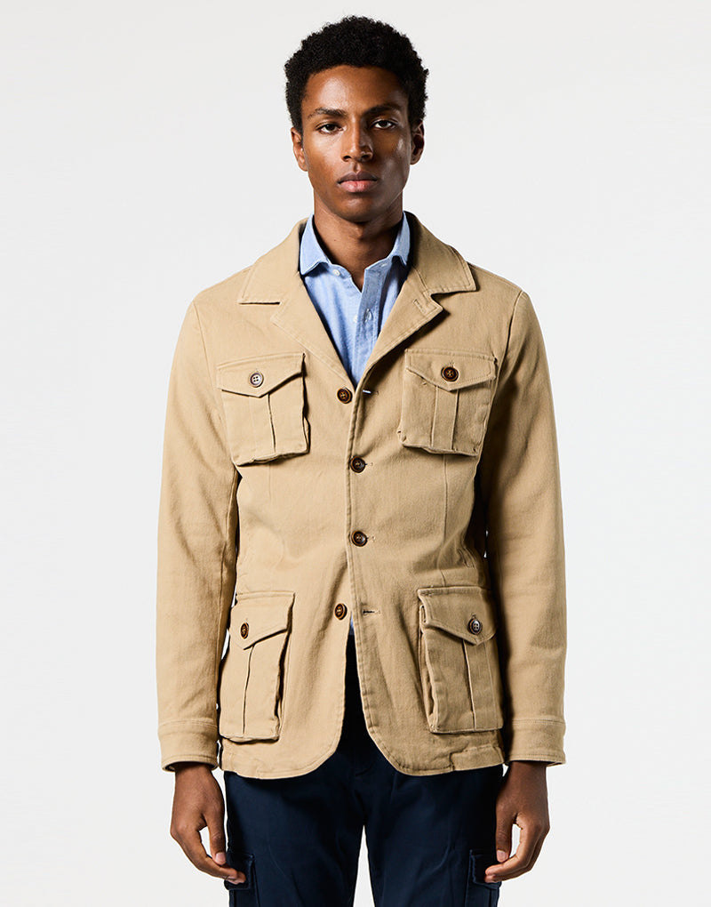 Sahariana solapa beige