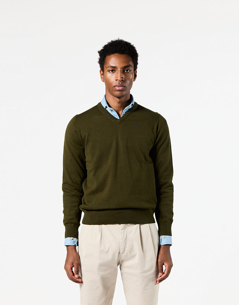 Jersey algodón fine pico khaki