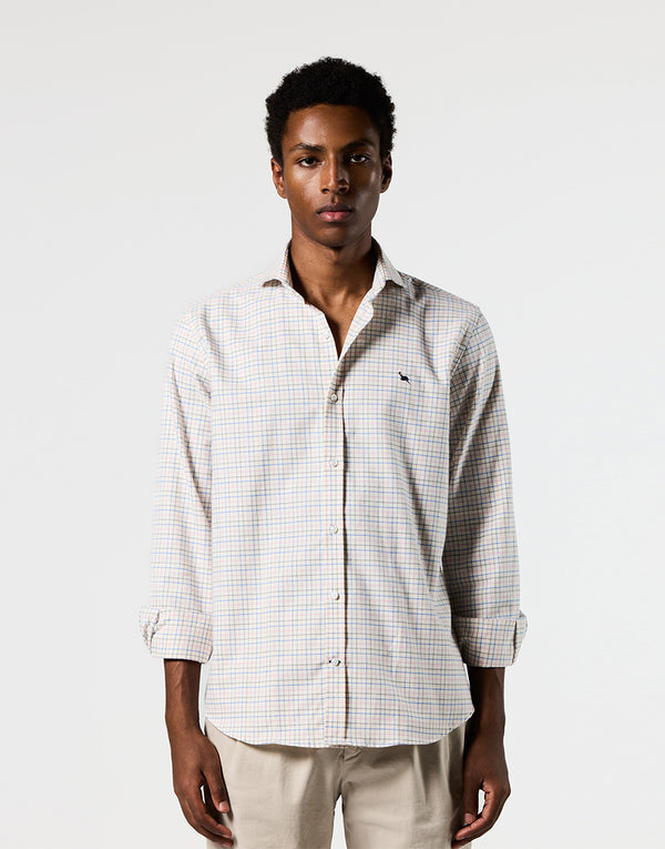 Camisa Italia mini cuadros harrys rosa