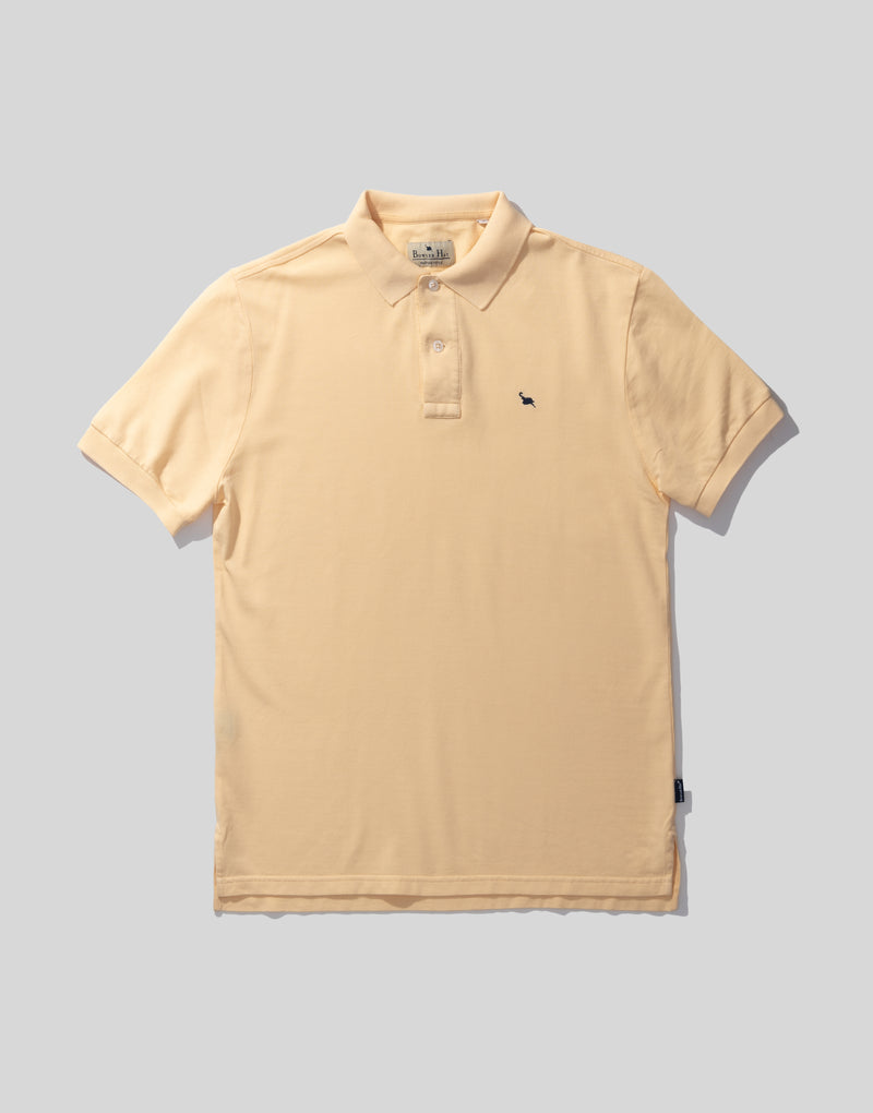 New polo cotton lavado amarillo