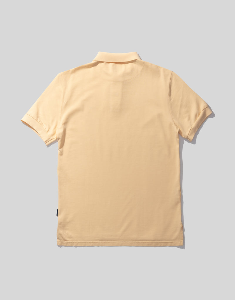 New polo cotton lavado amarillo