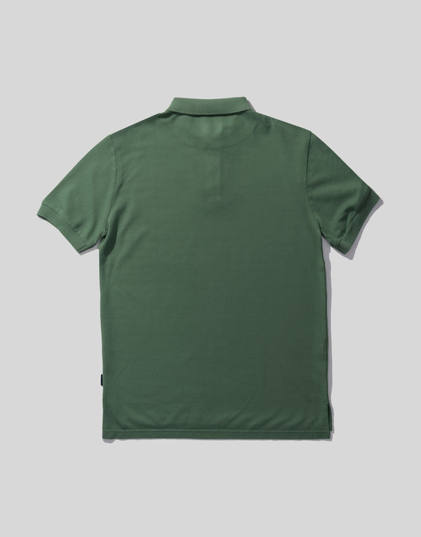 New polo cotton lavado verde