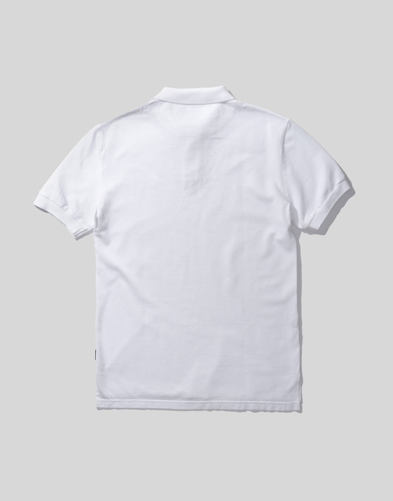 New polo cotton lavado blanco