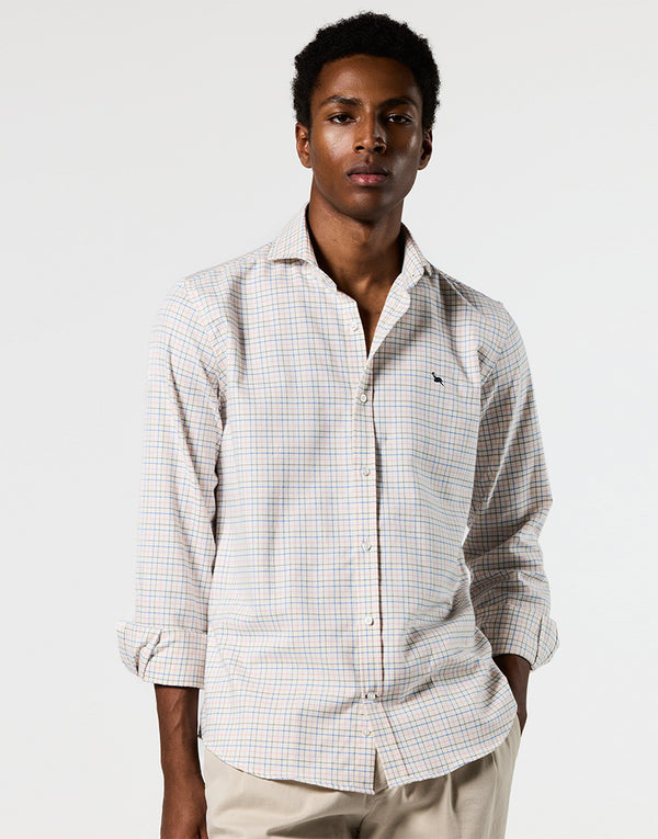 Camisa Italia mini cuadros harrys rosa