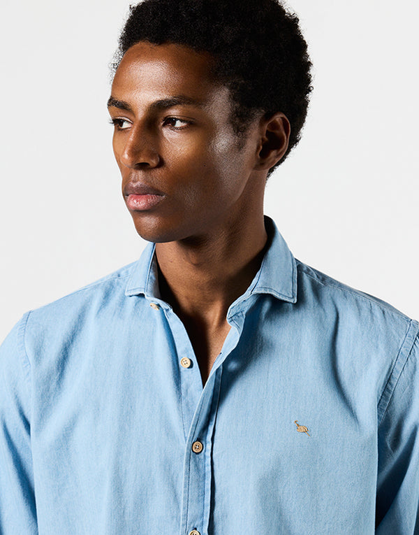 Camisa italia denim azul