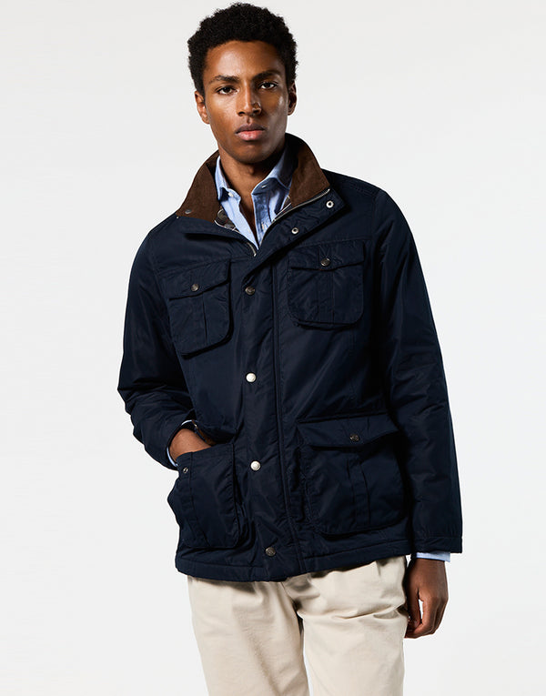 Parka acolchada field azul marino
