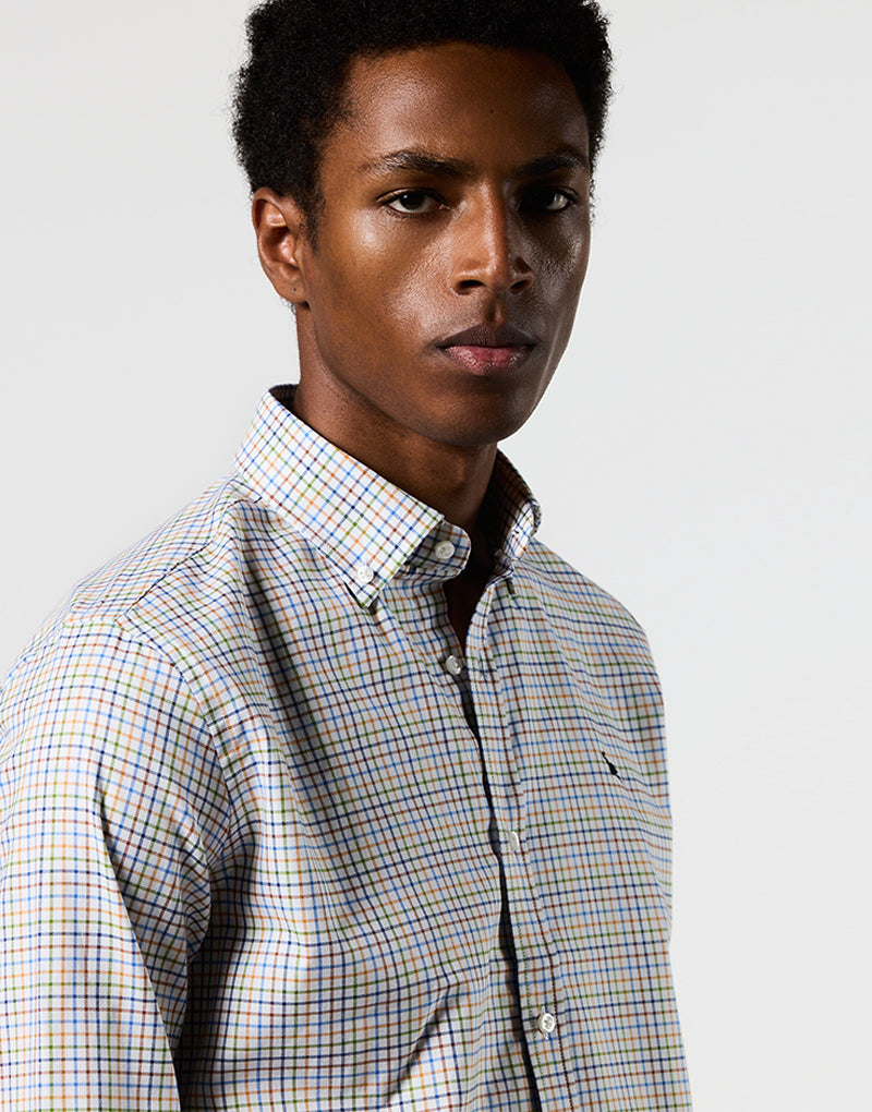 Camisa oxford cuadro multicolor