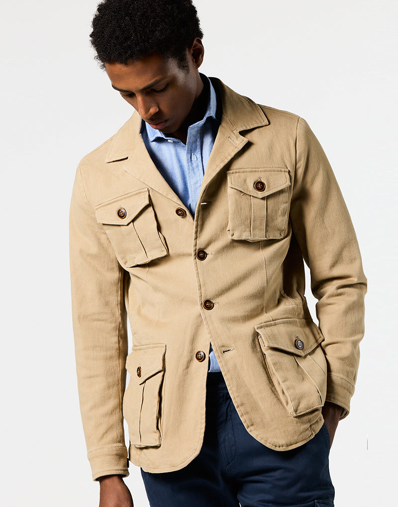 Sahariana solapa beige