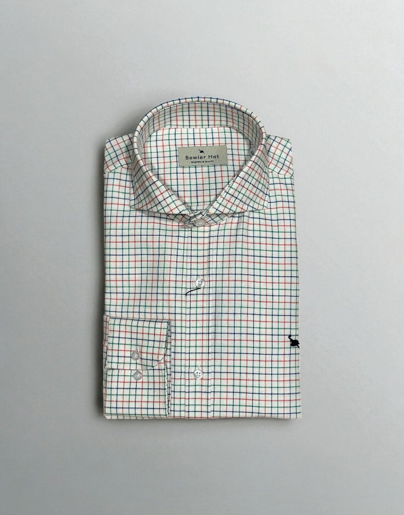 Camisa Italia mini cuadros harrys verde