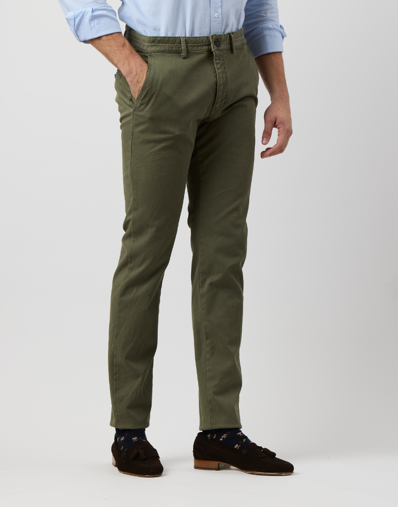 Pantalón sport estructura verde