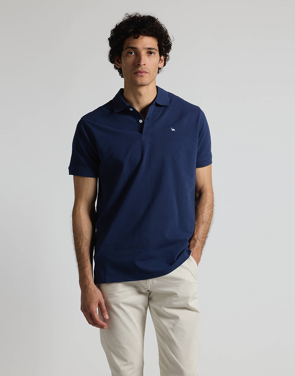 Polo granito azul marino