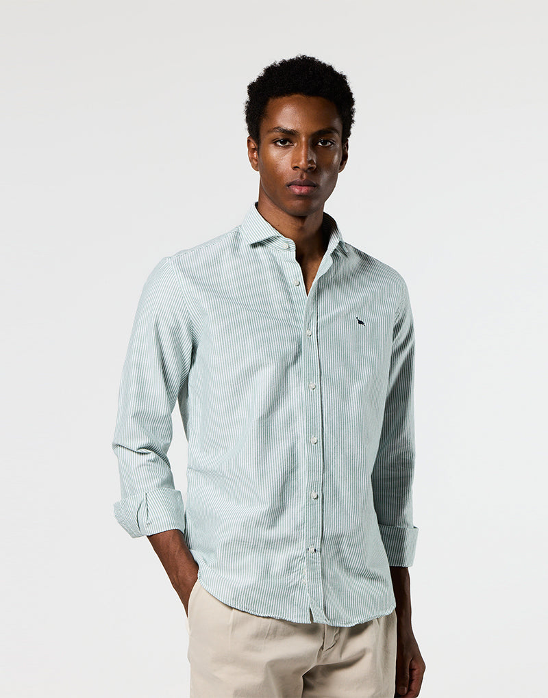 Camisa italia oxford raya verde