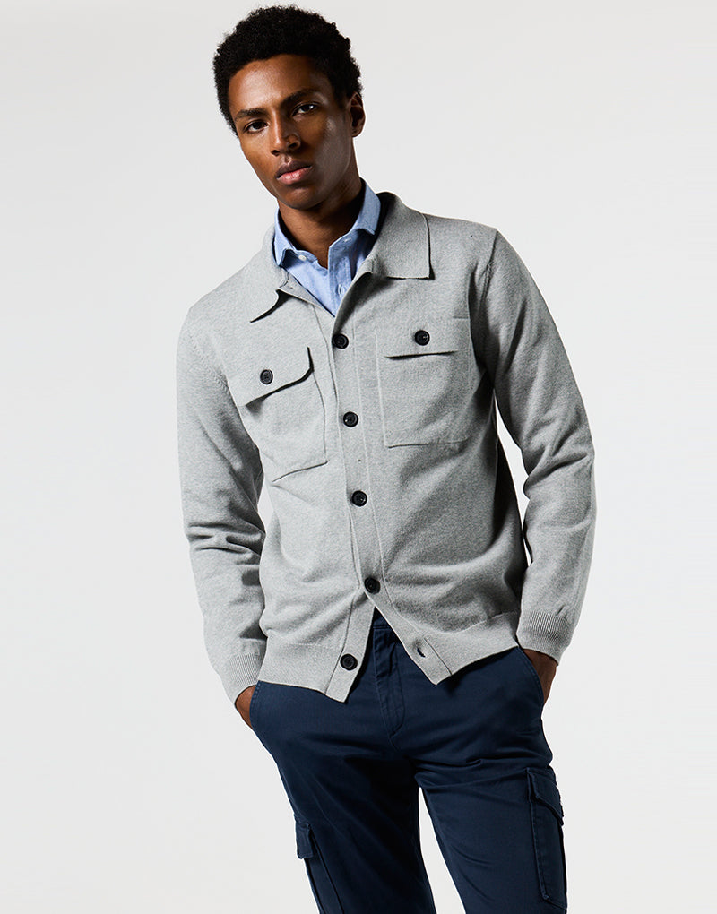 Sobrecamisa punto gris