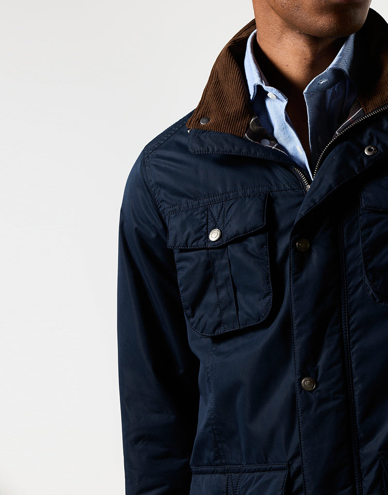 Parka acolchada field azul marino