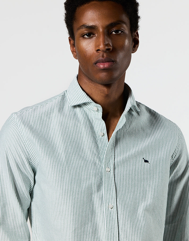 Camisa italia oxford raya verde