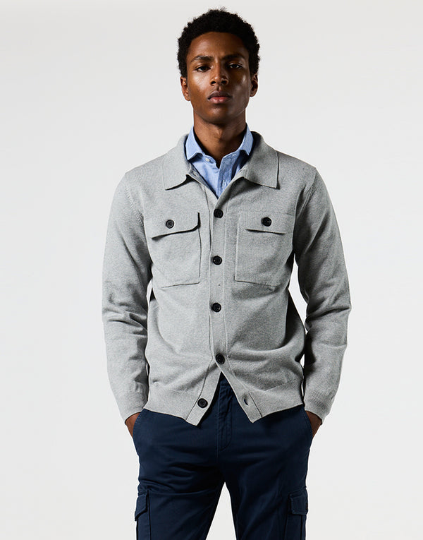 Sobrecamisa punto gris
