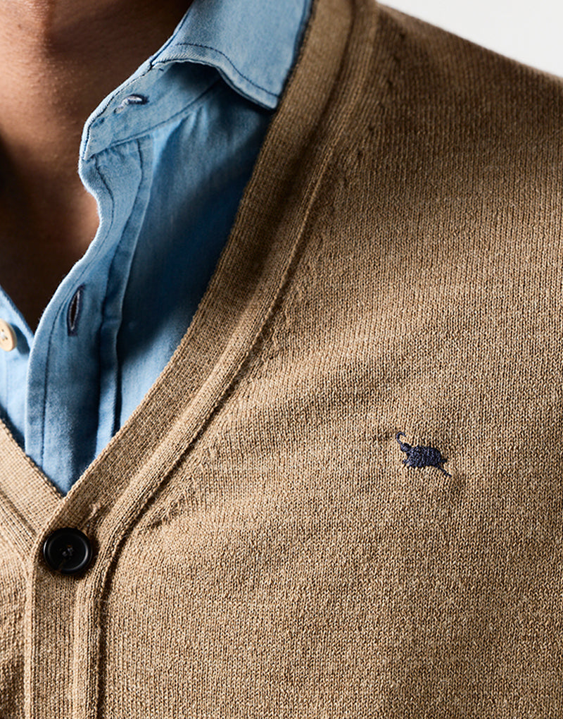 Cardigan basic camel