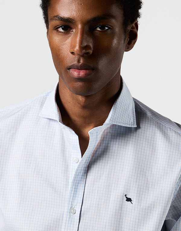 Camisa cuadrito azul