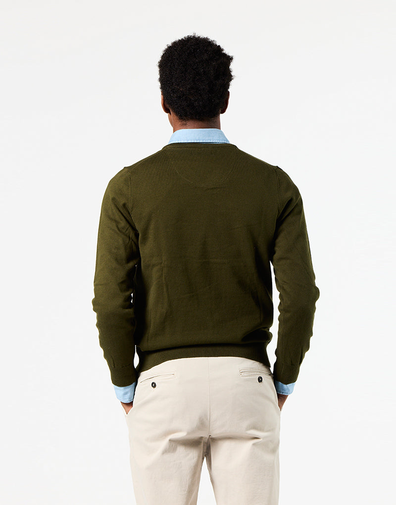 Jersey algodón fine pico khaki