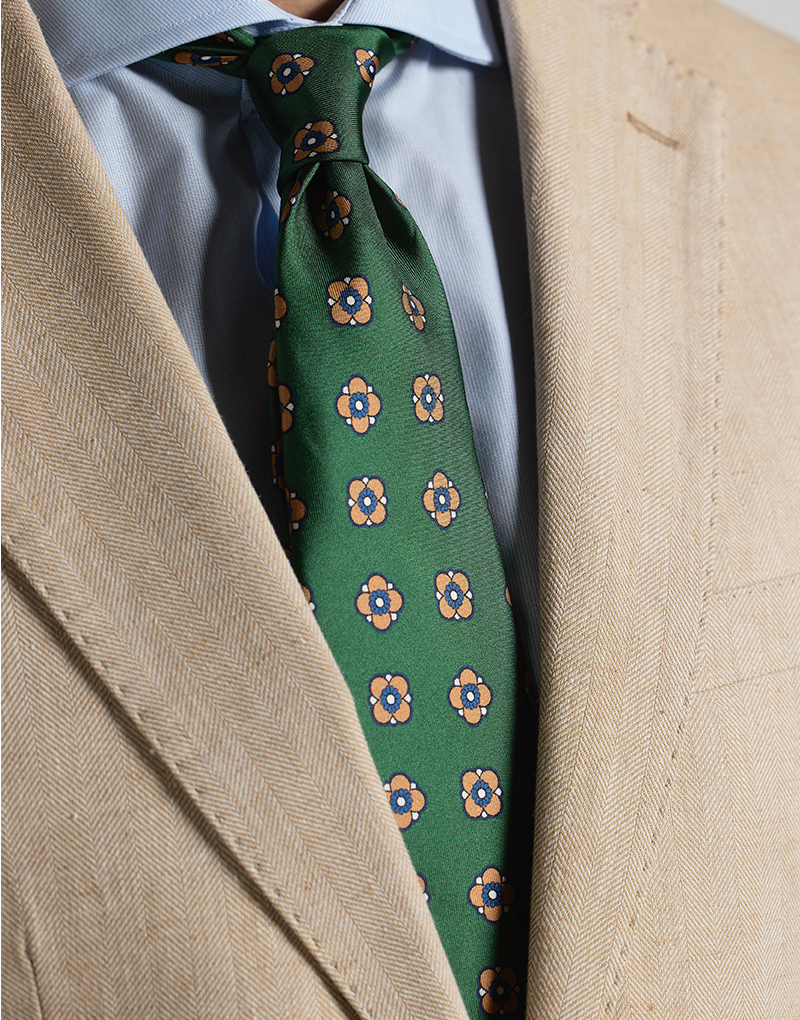 Americana lino espigas beige