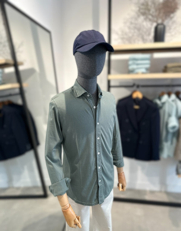 Camisa de punto khaki