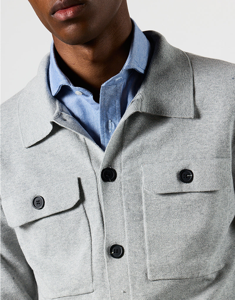 Sobrecamisa punto gris