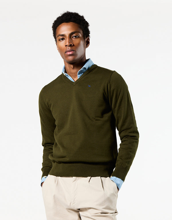 Jersey algodón fine pico khaki