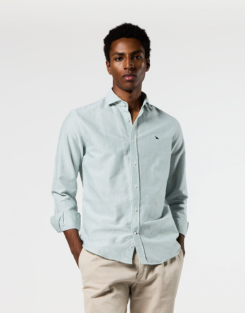 Camisa italia oxford raya verde