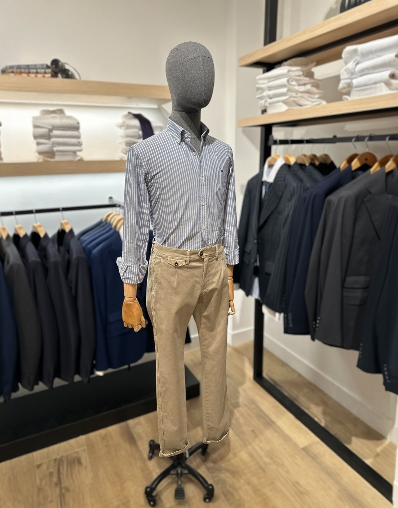 Pantalón sport estructura una pinza piedra