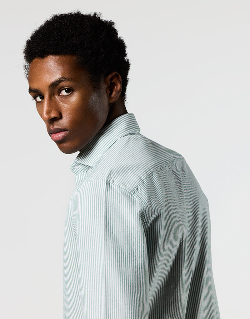 Camisa italia oxford raya verde