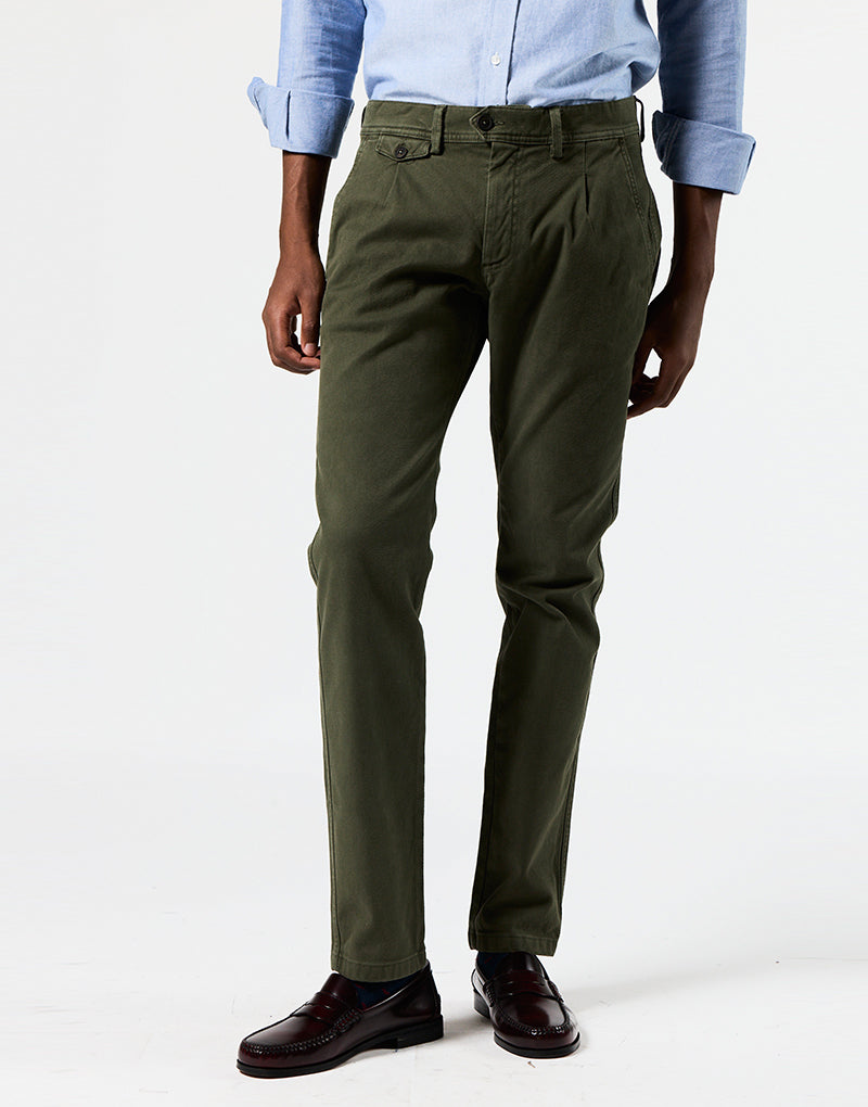 Pantalón sport estructura una pinza verde