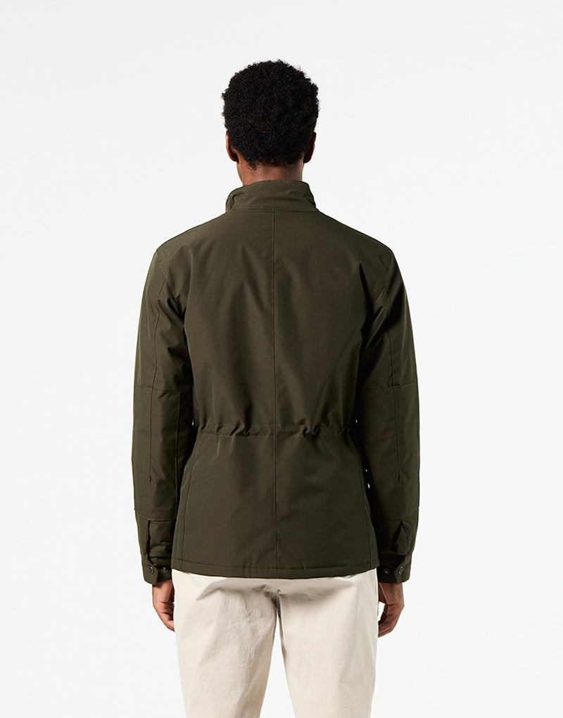 Parka verde cuatro bolsillos