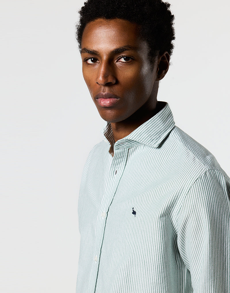 Camisa italia oxford raya verde