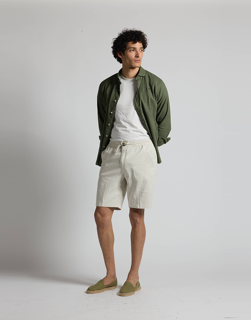 Bermudas cordón beige