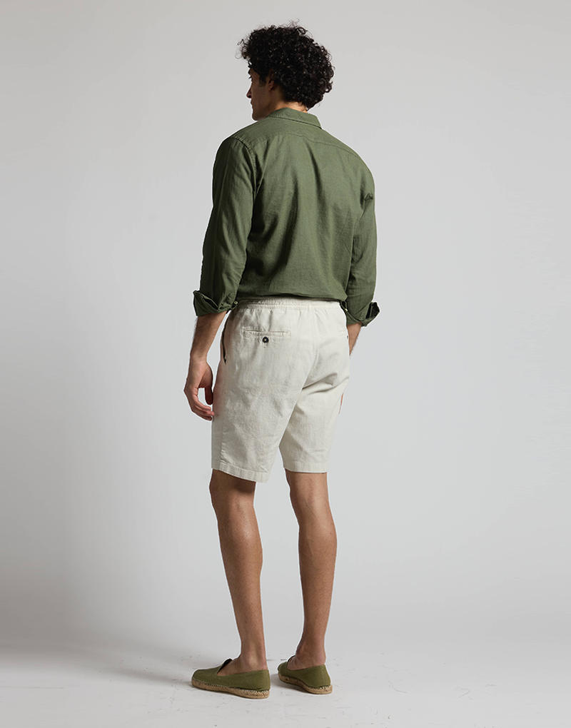 Bermudas cordón beige