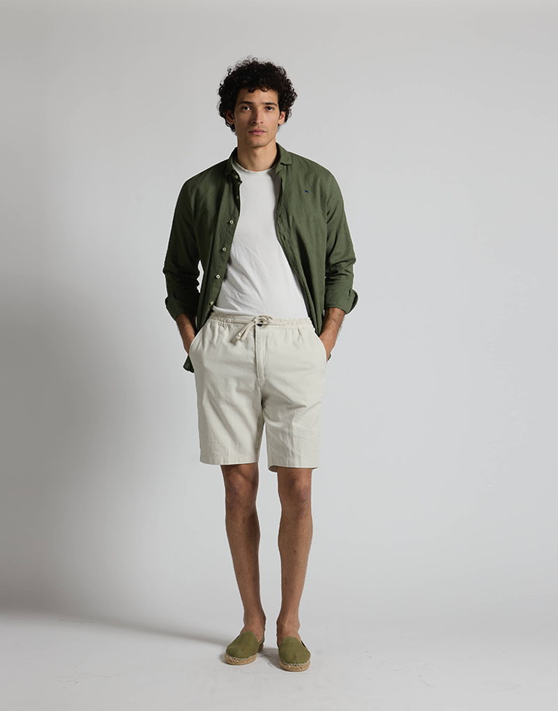Bermudas cordón beige