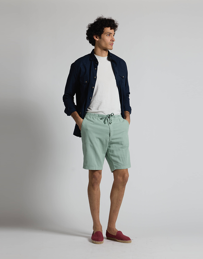 Bermudas cordón verde