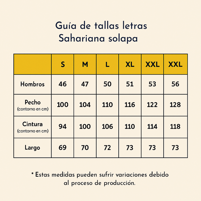 Sahariana Relaxed solapa beige