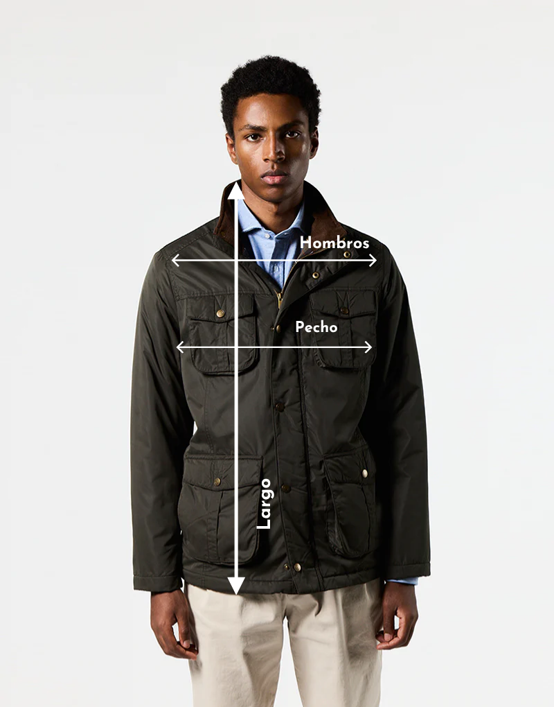 Parka acolchada field azul marino