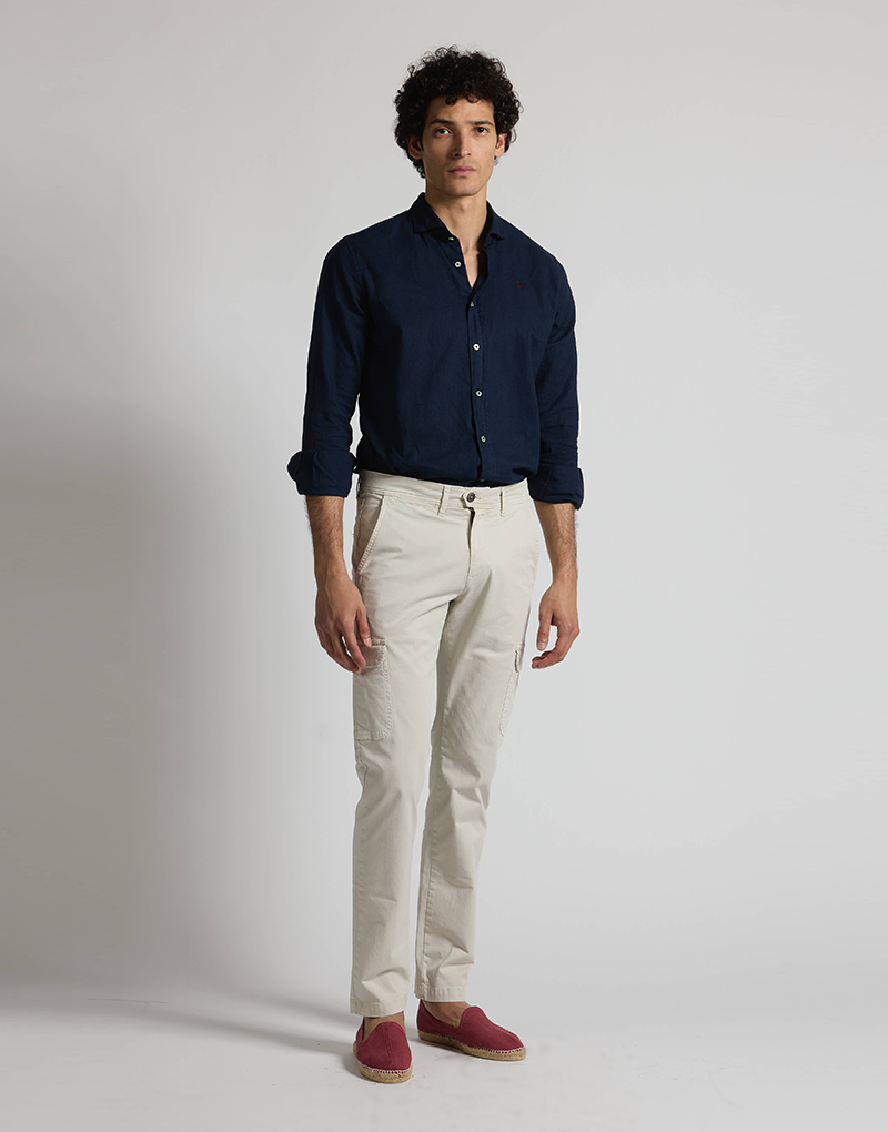 Pantalón cargo basic piedra