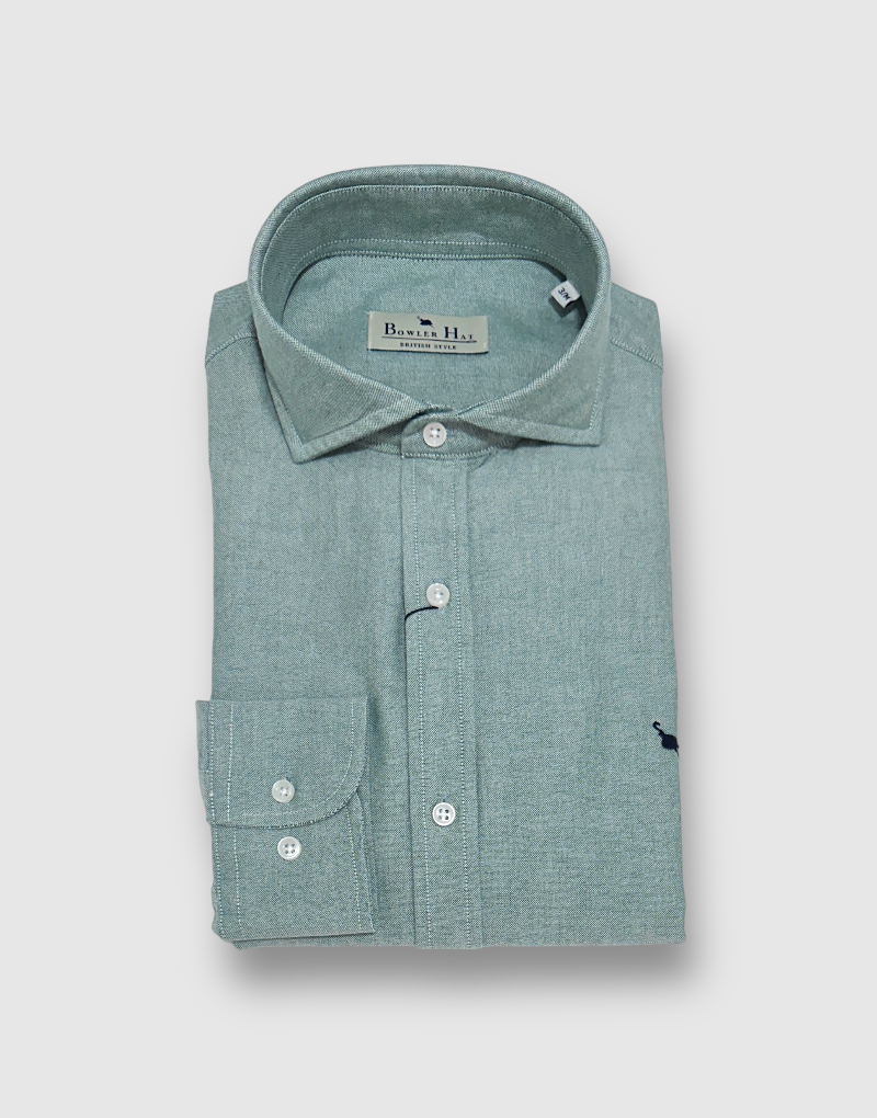 Camisa italia oxford lisa verde