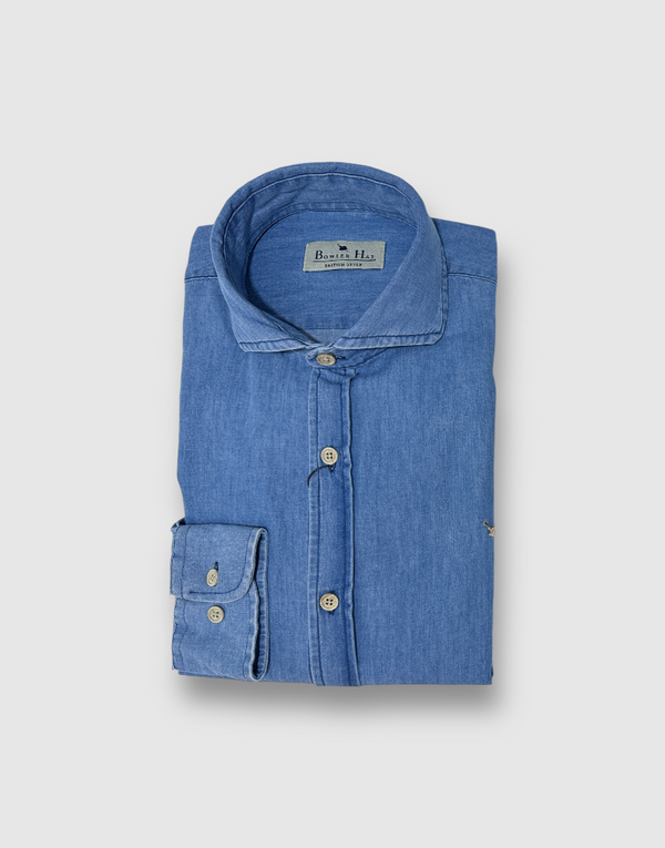 Camisa italia denim azul