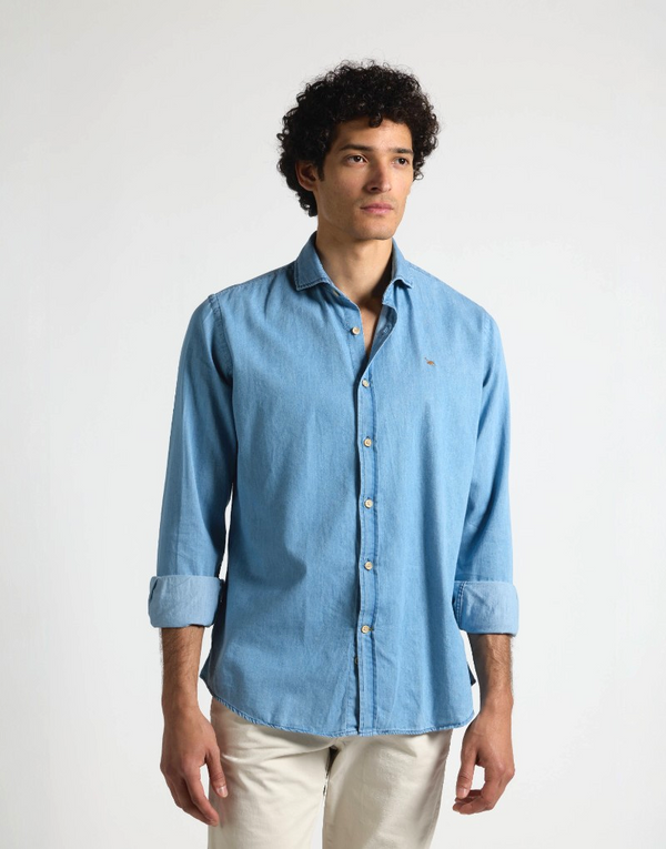 Camisa italia denim azul